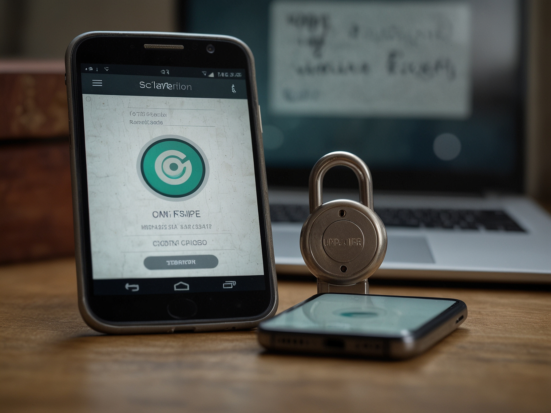 Two-factor authentication on mobile phone